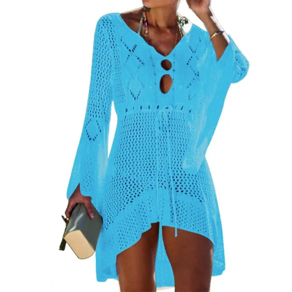 Copricostume in trama SHEER KNIT