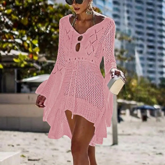 Copricostume in trama SHEER KNIT