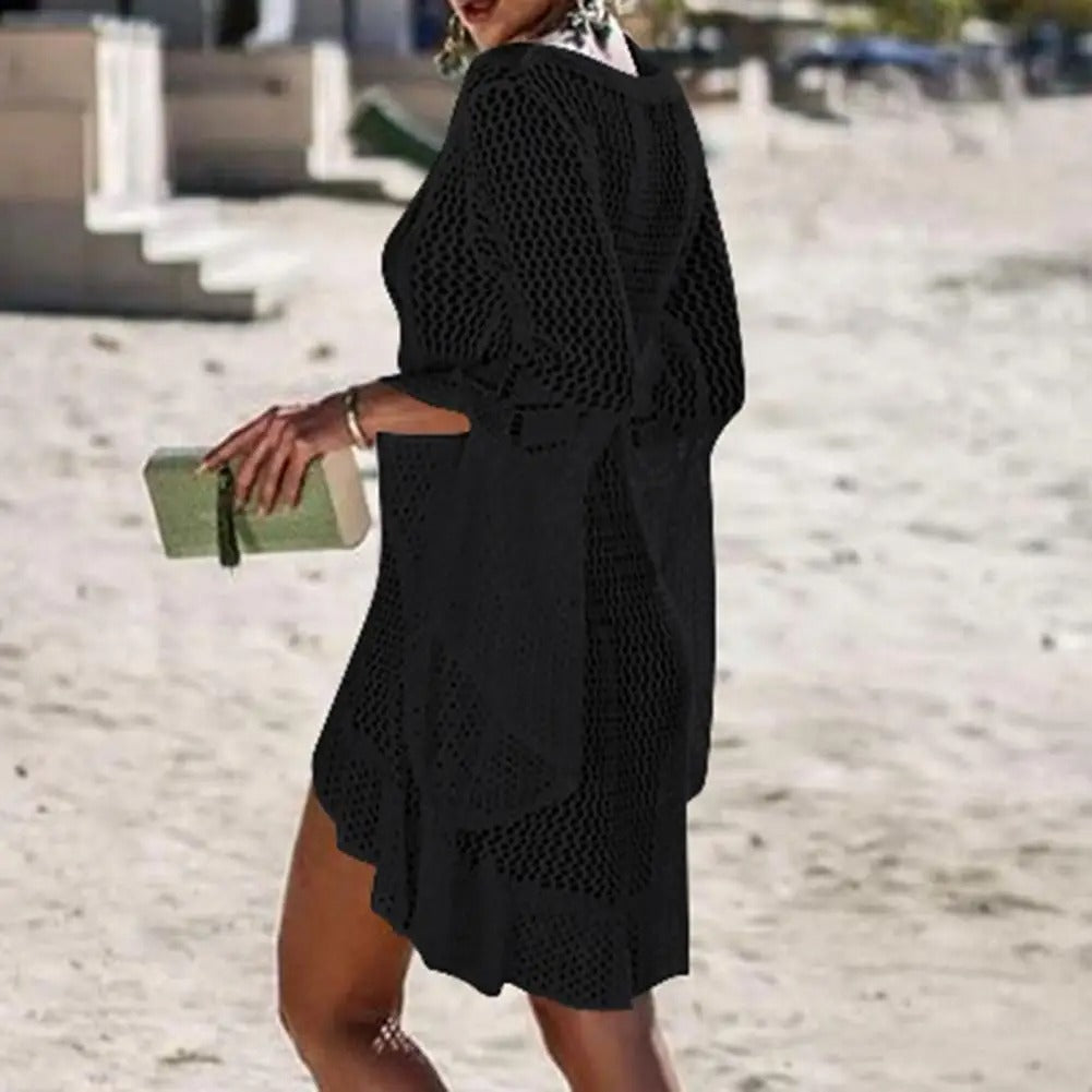 Copricostume in trama SHEER KNIT