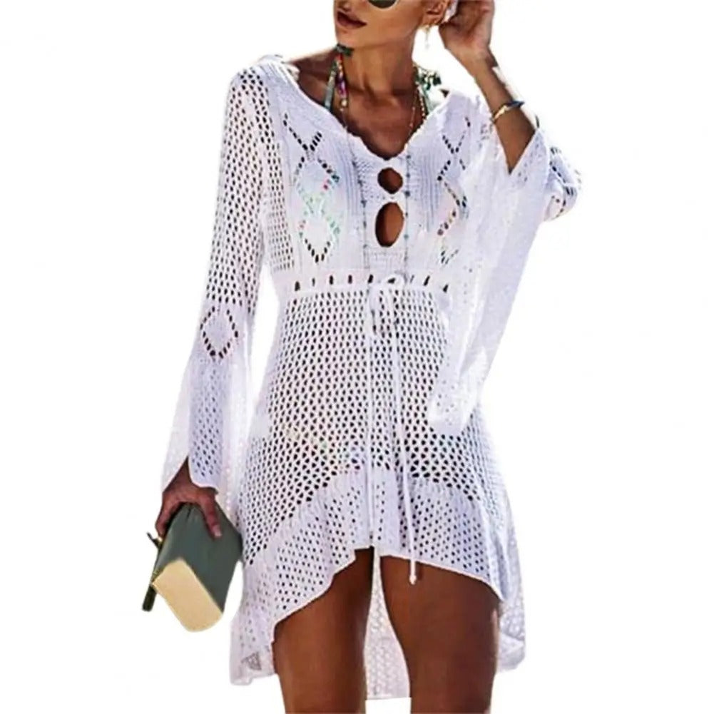 Copricostume in trama SHEER KNIT